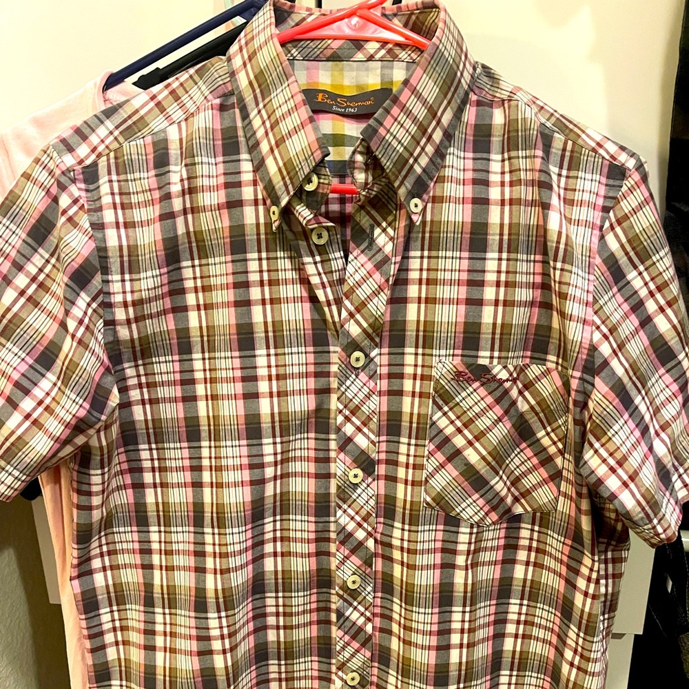 Ben Sherman Button Down short sleeve shirt M